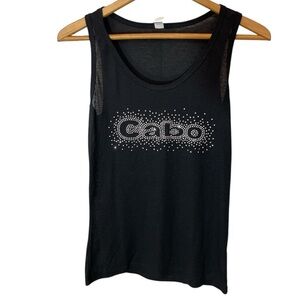 C36- Ladies Rhinestone Cabo Tank Top